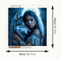 Preview: Diamond Painting Wolfsmädchen